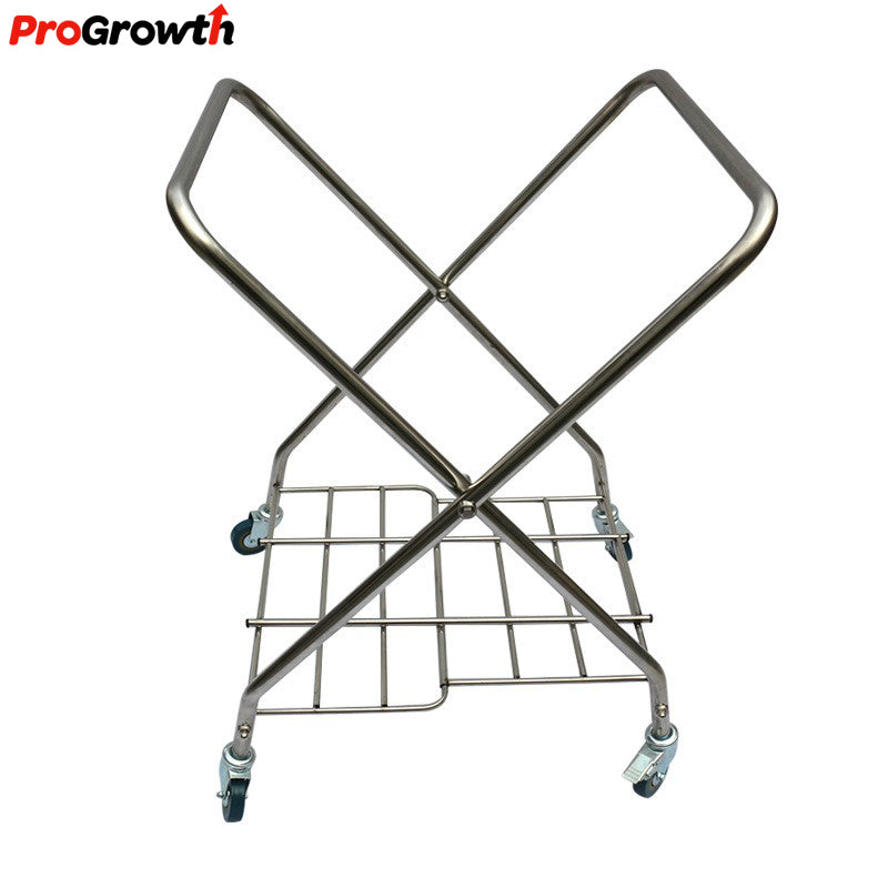 X-shaped stainless steel folding linen cart - ST00243