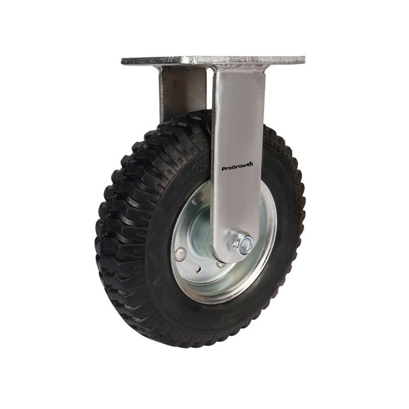 8 Inch Rubber Foam Wheel Plate Rigid Caster