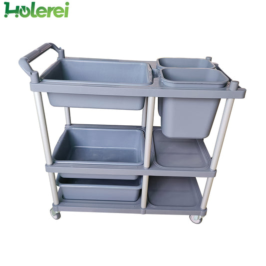 Plastic Bowl Collection Cart - 8005B