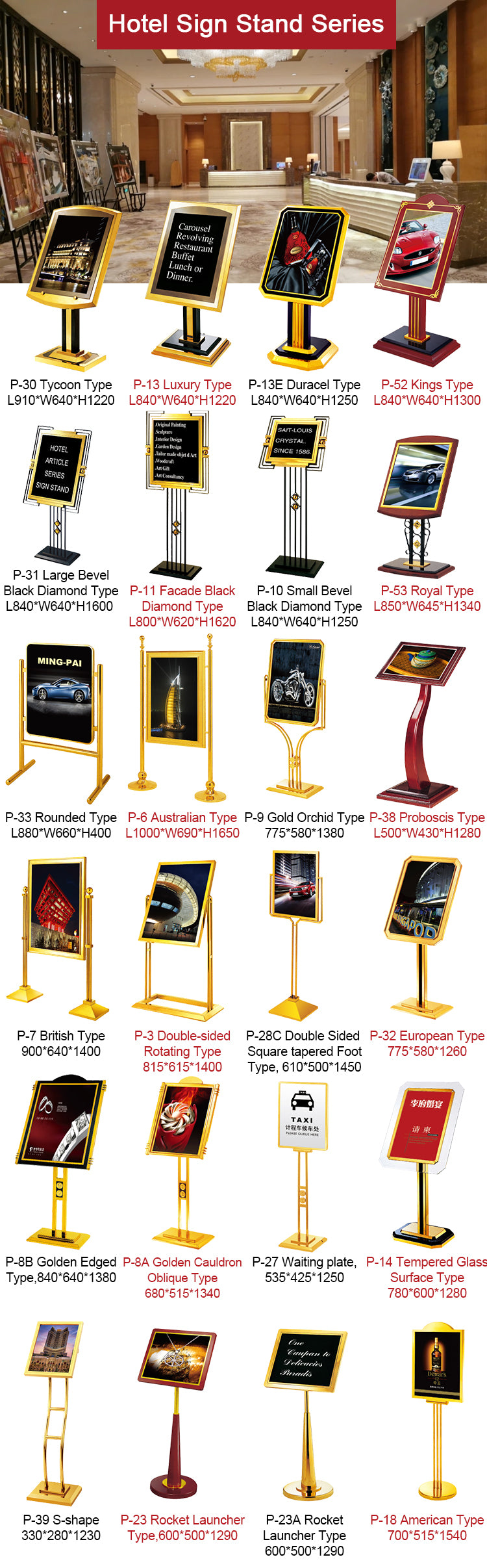 Sign stand - P-30