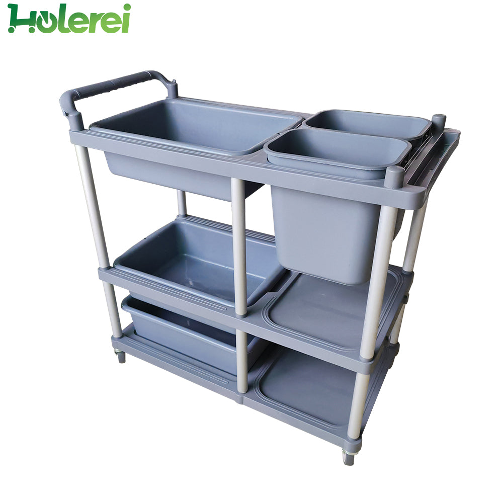 Plastic Bowl Collection Cart - 8005B