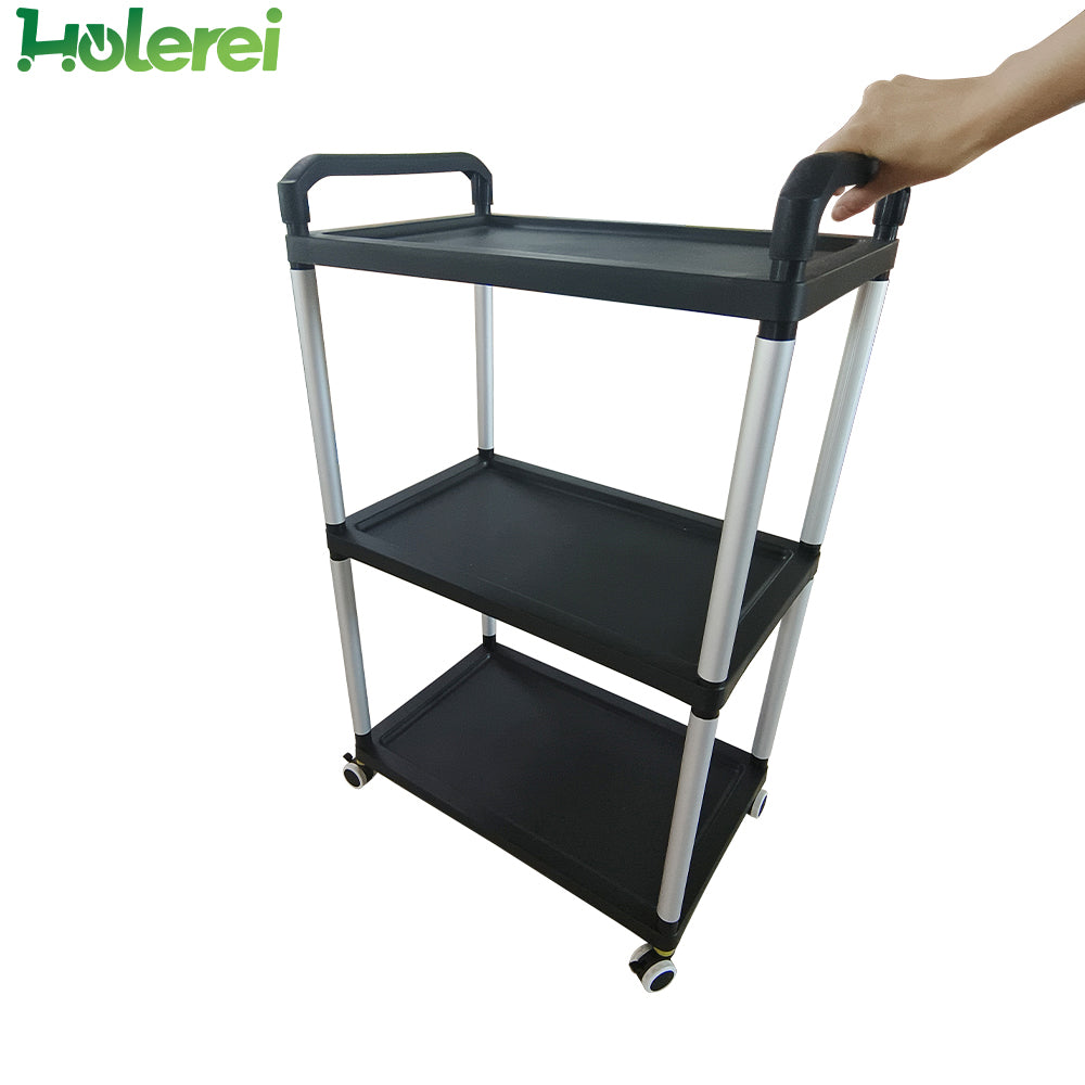 Light Duty 3 Layers Multipurpose Handcart - Black
