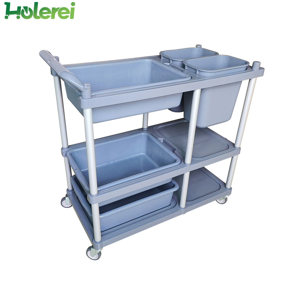 Plastic Bowl Collection Cart - 8005B