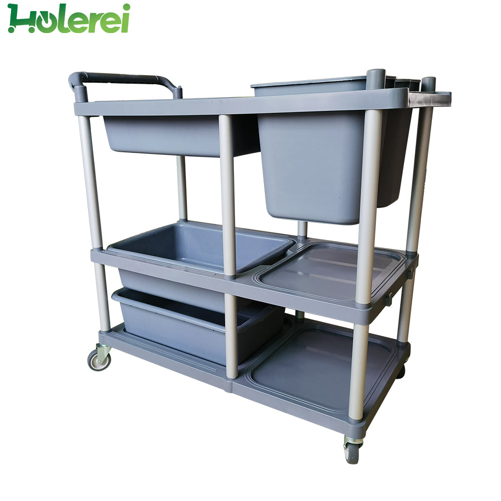Plastic Bowl Collection Cart - 8005B