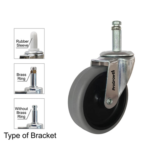 TPE Wheel Stem Swivel Caster