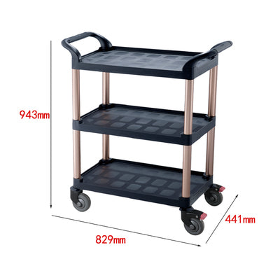 Dining Cart - XZM0002 Scc-03 rose gold with brake caster