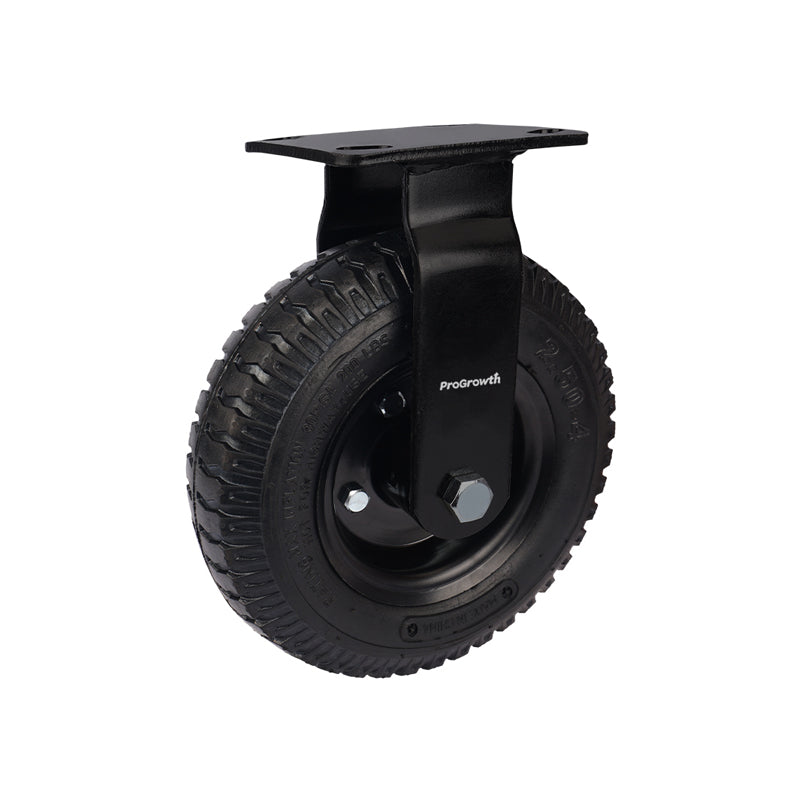 8 Inch Rubber Foam Wheel Plate Rigid Caster