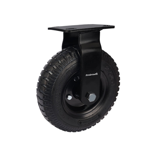 8 Inch Rubber Inflatable Wheel Plate Rigid Caster