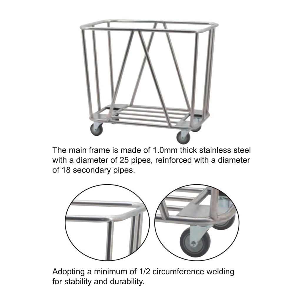 Guest Room Equipment - Laundry Trolley 90.3202H