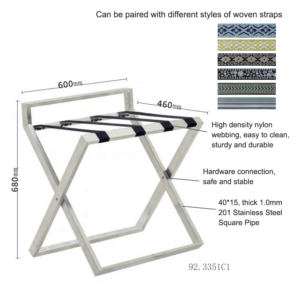 Guest Room Equipment - Luggage Rack 92.3351C1