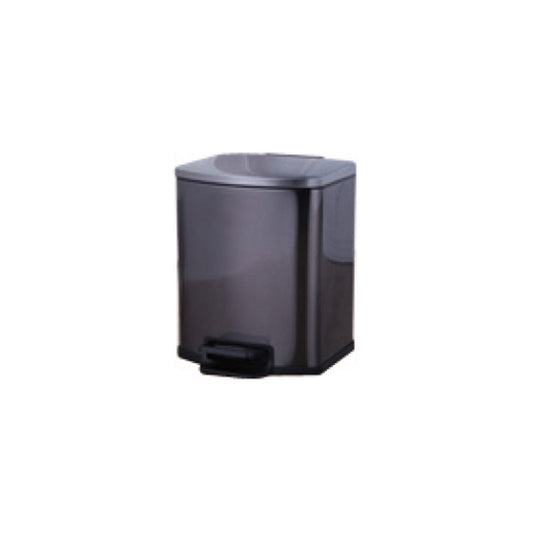 Black Gold Foot Operated Trash Can - A-257K