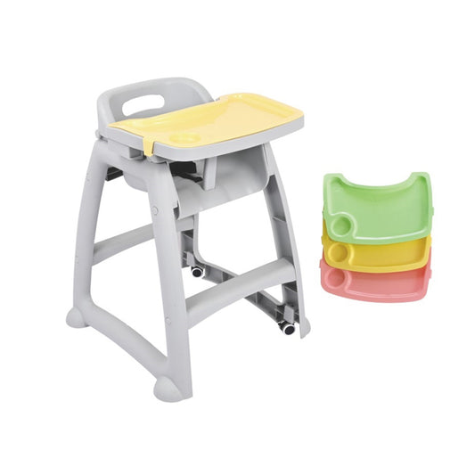 Baby Dining Chair (with wheels and two trays) - H1184