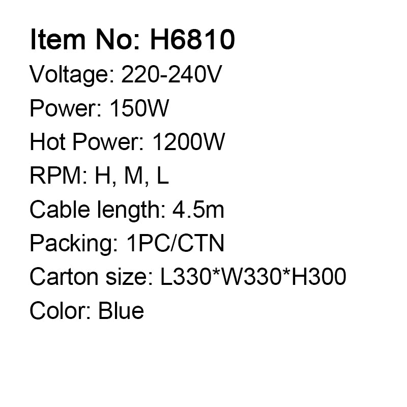 Cold & Hot Air Blower - H6810