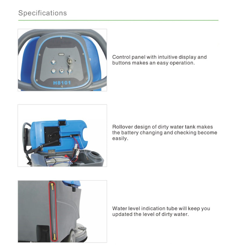 Walk-behind Scrubber Dryer (With Battery) - H8101
