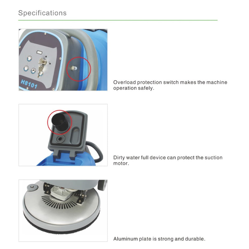 Walk-behind Scrubber Dryer (With Battery) - H8101