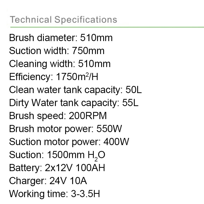 Walk-behind Scrubber Dryer (With Battery) - H8102