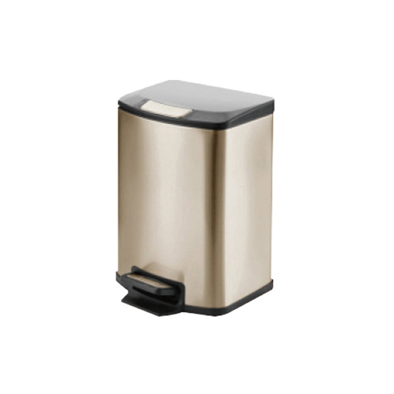 Stainless steel foot operated trash can (champagne gold) - HB-1097